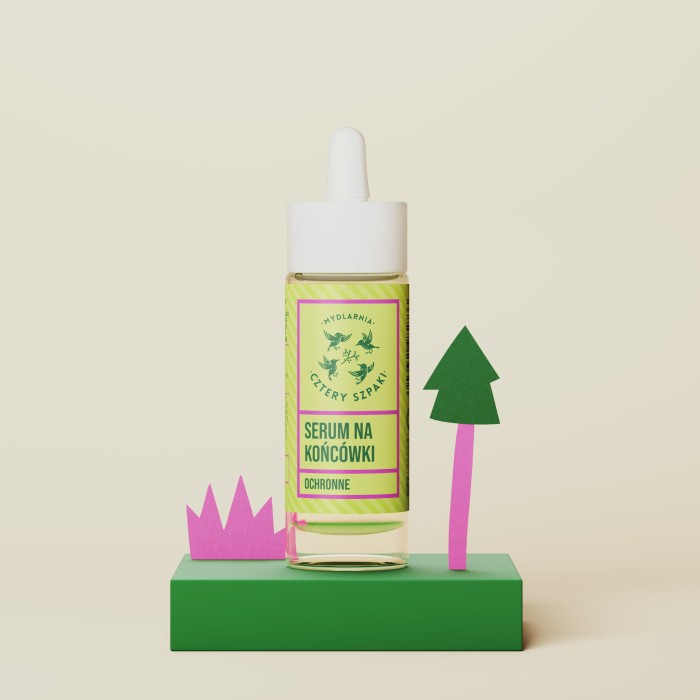 MYDLARNIA CZTERY SZPAKI Ochronne serum na końcówki - Leśna Róża 40 ml