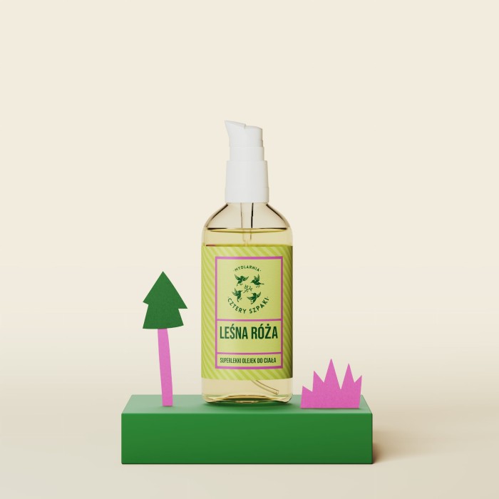 MYDLARNIA CZTERY SZPAKI Leśna Róża - superlekki olejek do ciała 100 ml