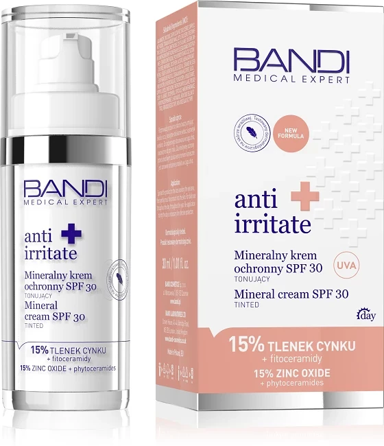 BANDI Mineralny krem ochronny SPF 30 tonujący 30 ml