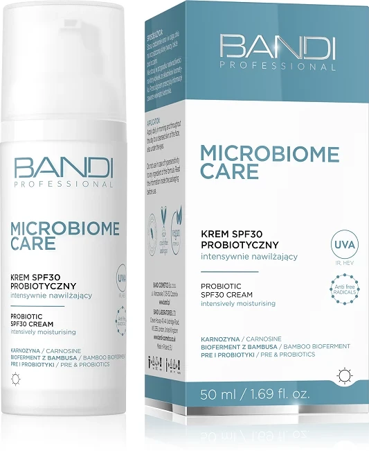 BANDI Krem SPF30 Probiotyczny intensywnie nawilżający 50 ml