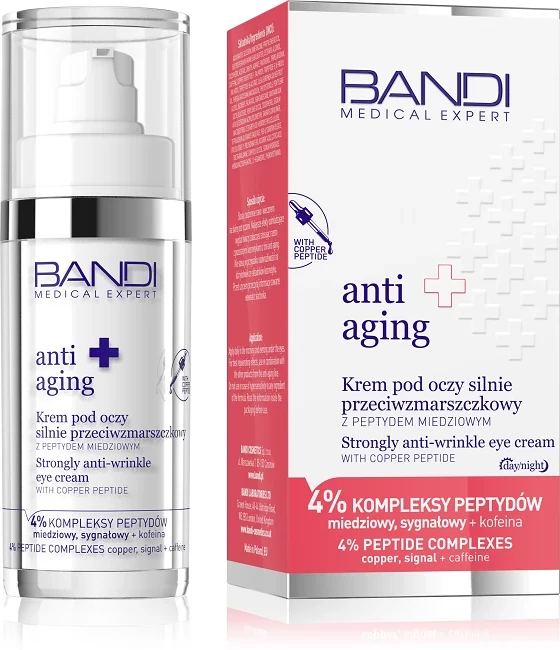 BANDI Krem pod oczy silnie przeciwzmarszczkowy z peptydem miedziowym 30 ml