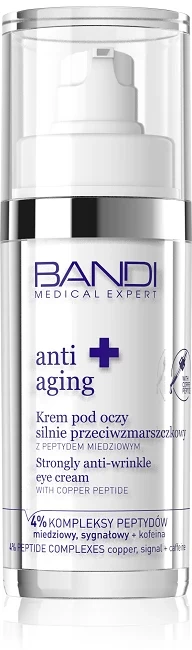BANDI Krem pod oczy silnie przeciwzmarszczkowy z peptydem miedziowym 30 ml