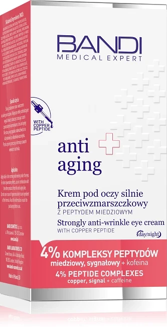 BANDI Krem pod oczy silnie przeciwzmarszczkowy z peptydem miedziowym 30 ml