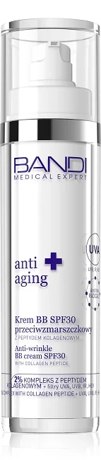 BANDI Krem BB SPF30 przeciwzmarszczkowy z peptydem kolagenowym 50 ml