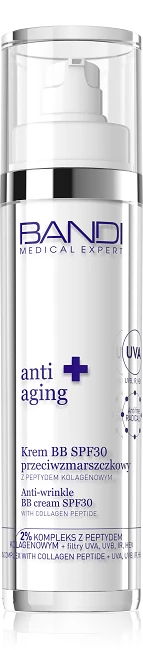 BANDI Krem BB SPF30 przeciwzmarszczkowy z peptydem kolagenowym 50 ml