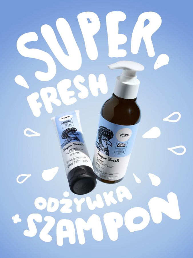 YOPE Daily Heroes Fresh Odżywka świeża trawa 170 ml