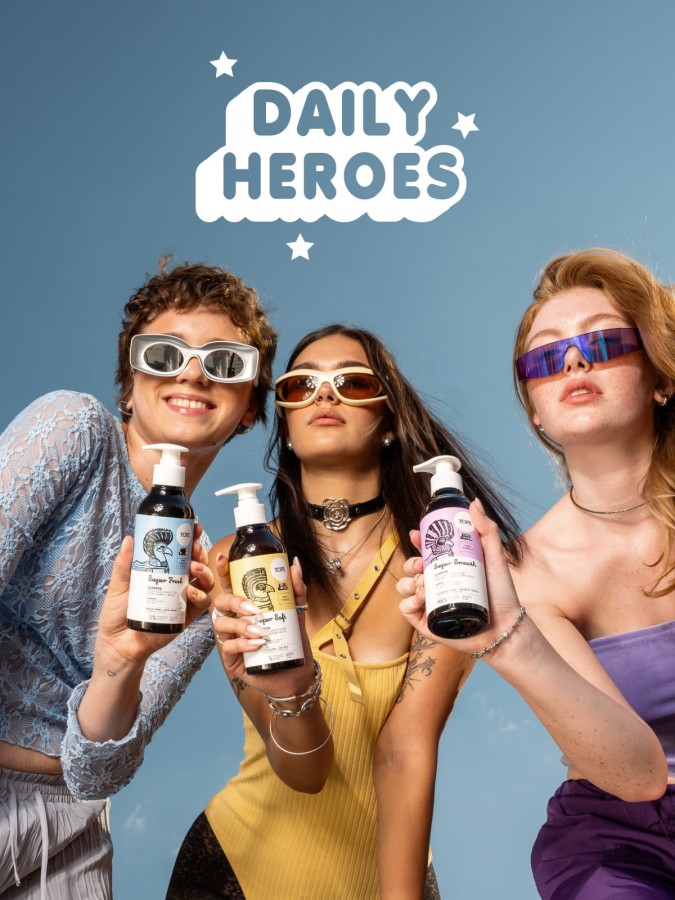 YOPE Daily Heroes Fresh Szampon świeża trawa 300ml
