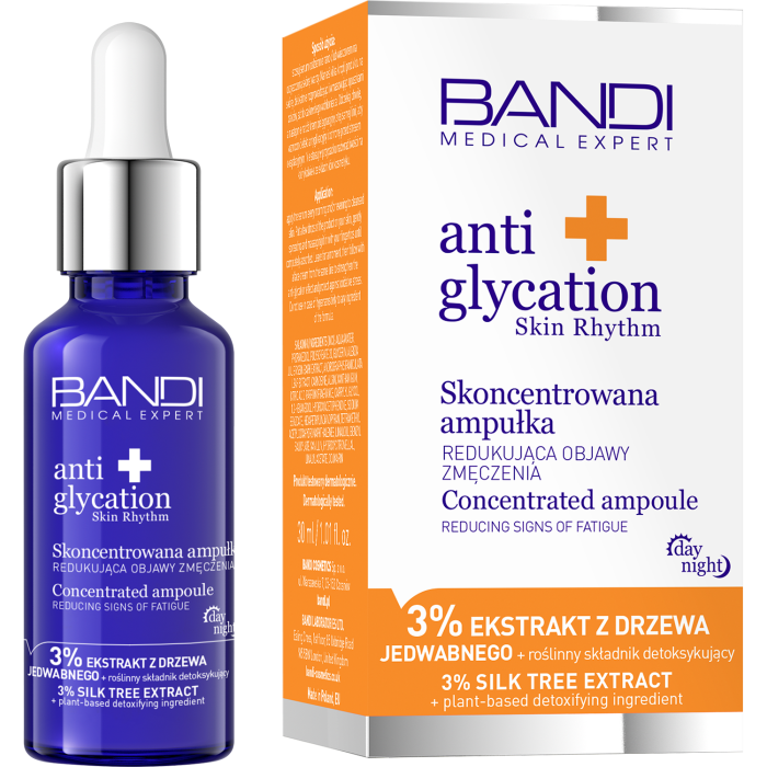 BANDI Medical Expert anti glycation skin rhythm Skoncentrowana ampułka redukująca oznaki zmęczenia 30ml