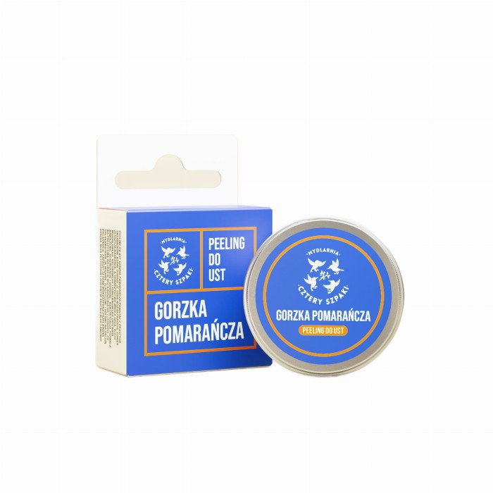 MYDLARNIA CZTERY SZPAKI Gorzka Pomarańcza peeling do ust 15 ml
