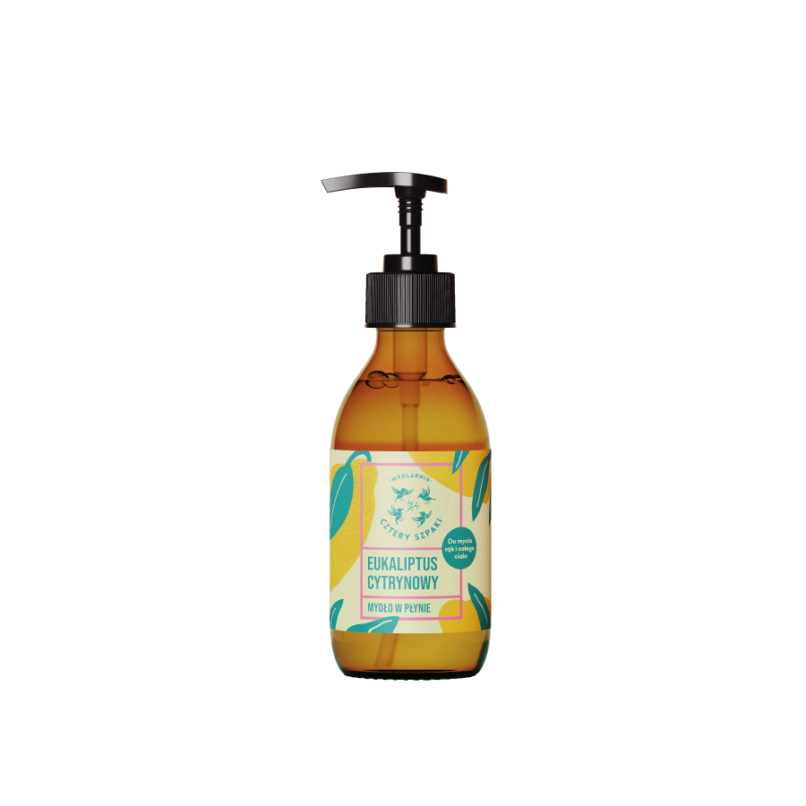 MYDLARNIA CZTERY SZPAKI Mydło w płynie Eukaliptus Cytrynowy 300 ml