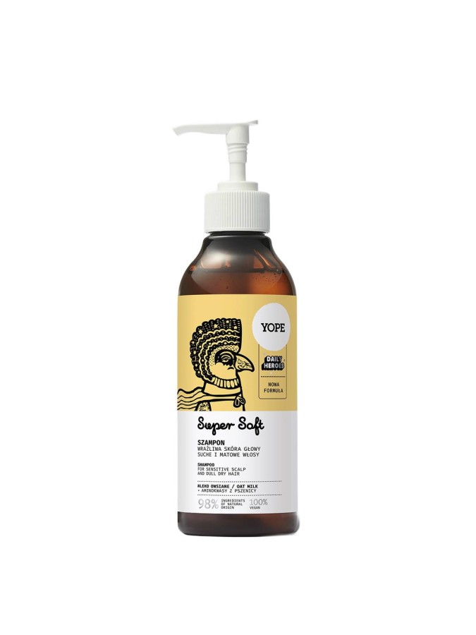 YOPE Daily Heroes Soft Szampon mleko owsiane 170 ml