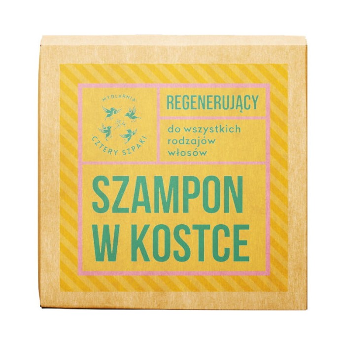 MYDLARNIA CZTERY SZPAKI Regenerujący szampon w kostce Eukaliptus Cytrynowy