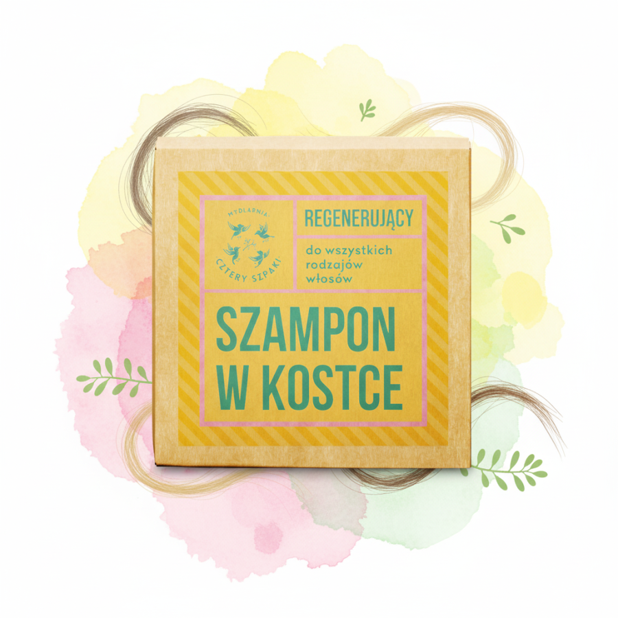 MYDLARNIA CZTERY SZPAKI Regenerujący szampon w kostce Eukaliptus Cytrynowy