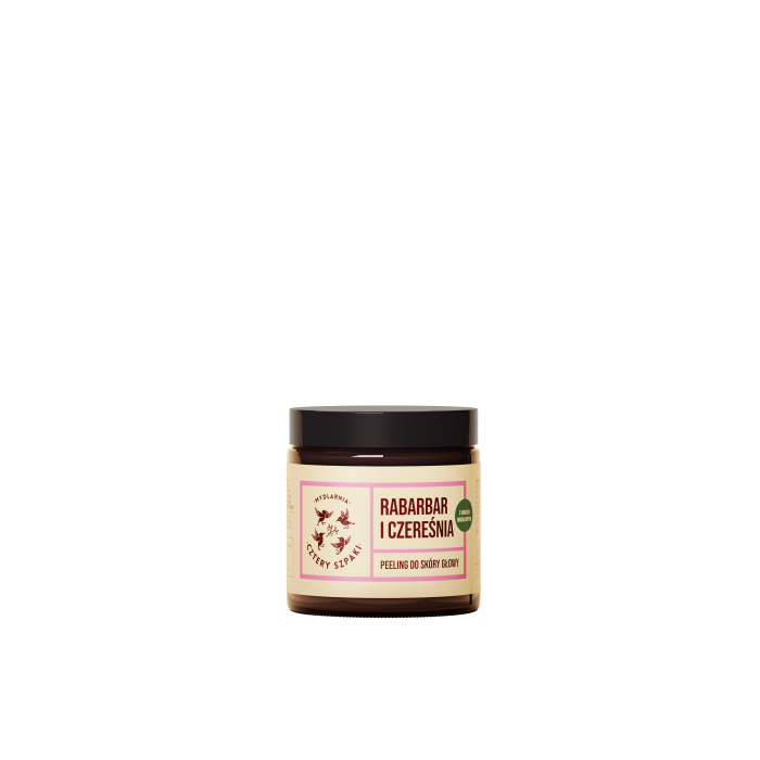 MYDLARNIA CZTERY SZPAKI Peeling do skóry głowy Rabarbar i Czereśnia 120 ml