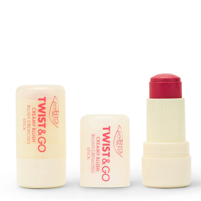 PUROBIO Róż kremowy TWIST&amp;GO 04 strawberry 5g