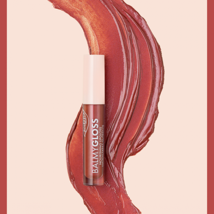 PUROBIO Błyszczyk Balmy Gloss 02 shimmering light brown 4,2g