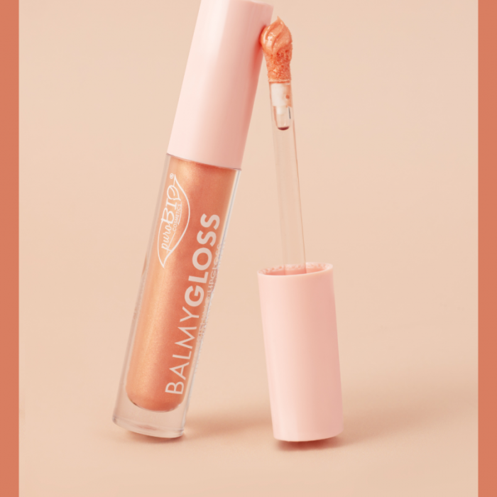 PUROBIO Błyszczyk Balmy Gloss 03 shimmering soft peach 4,2g