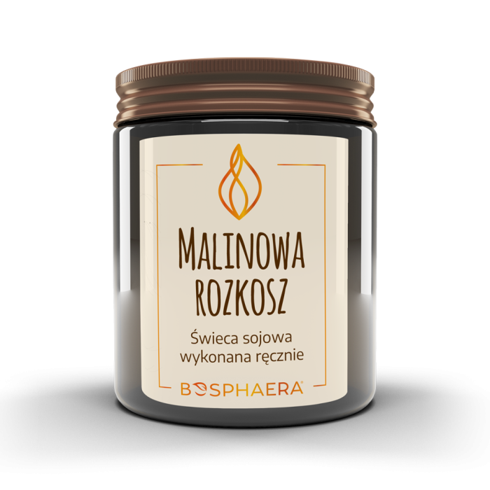 BOSPHAERA Sojowa świeca zapachowa Malinowa rozkosz 190 g