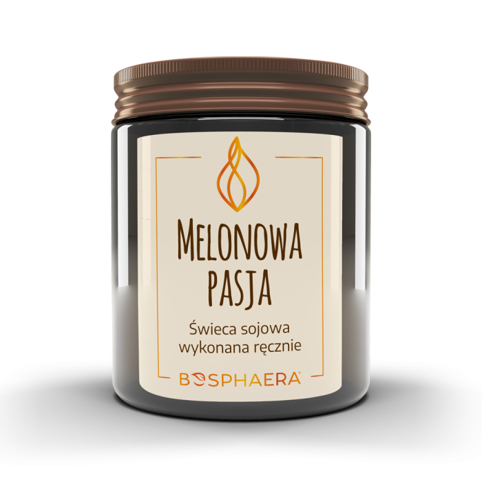 BOSPHAERA Sojowa świeca zapachowa Melonowa pasja 190 g