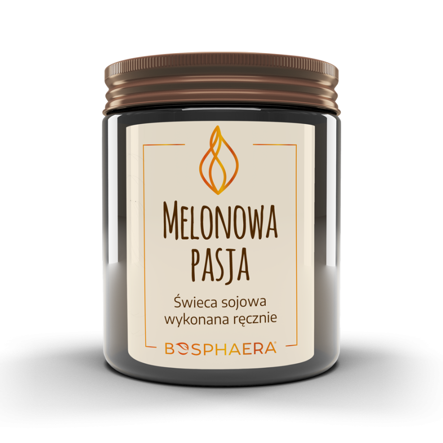 BOSPHAERA Sojowa świeca zapachowa Melonowa pasja 190 g