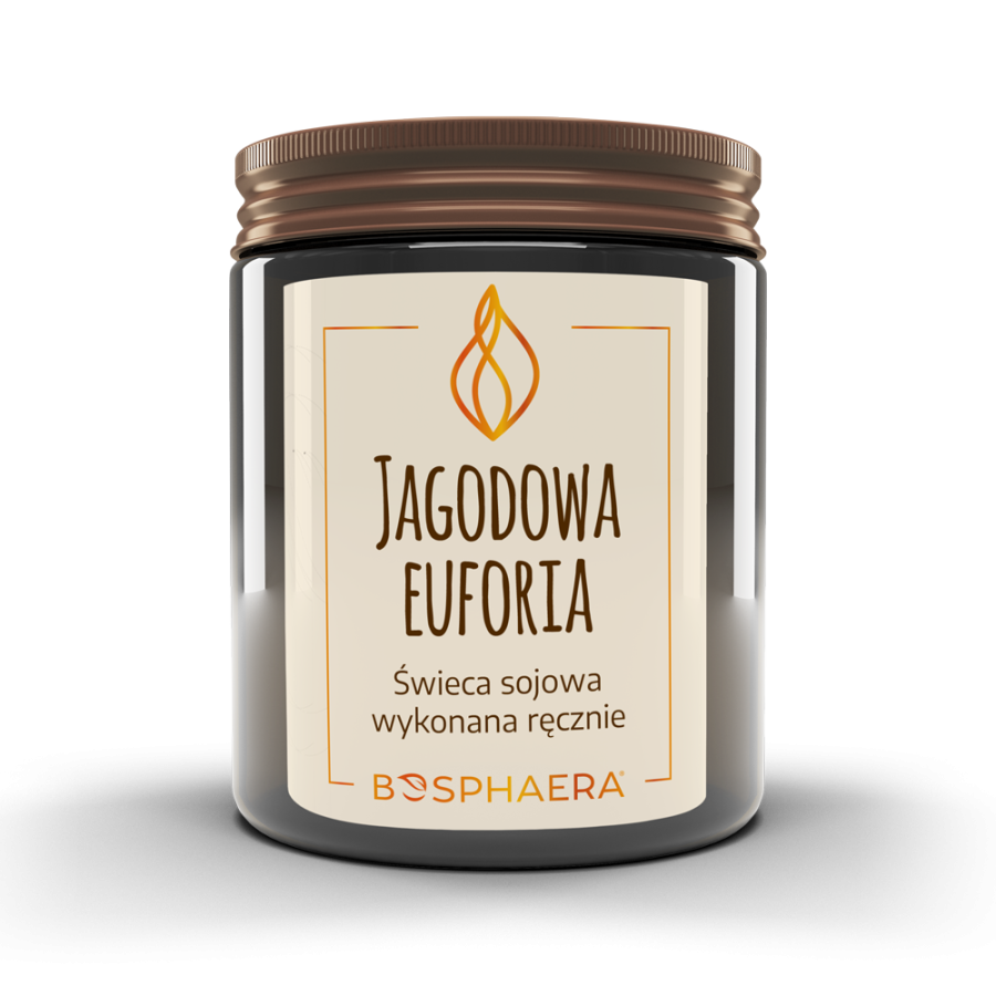 BOSPHAERA Sojowa świeca zapachowa Jagodowa euforia 190 g