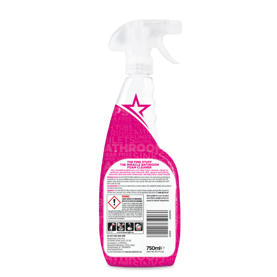 THE PINK STUFF Pianka Czyszcząca do Łazienki 750 ml