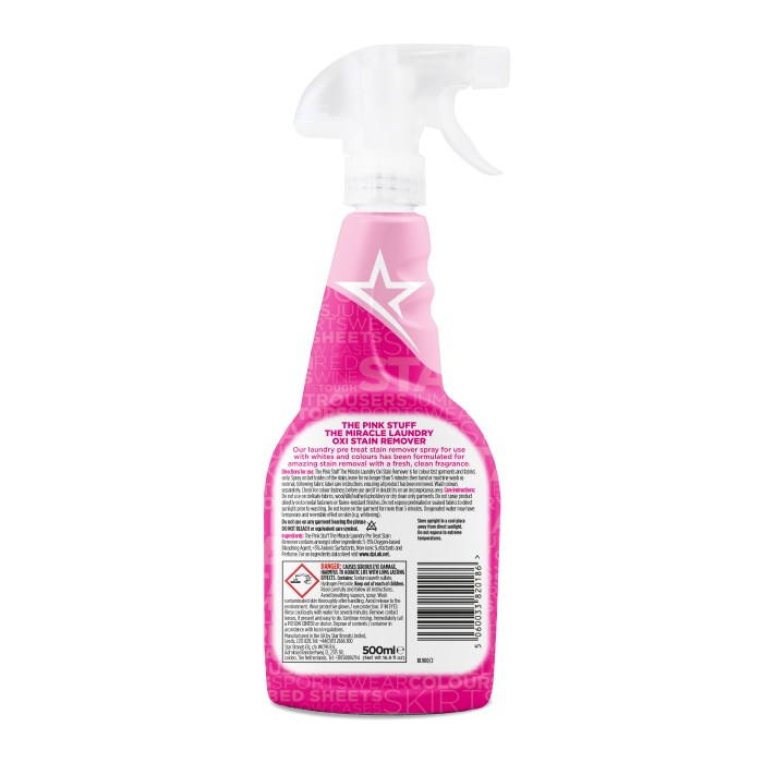 THE PINK STUFF Odplamiacz w Sprayu do Białych i Kolorowych Tkanin 500 ml