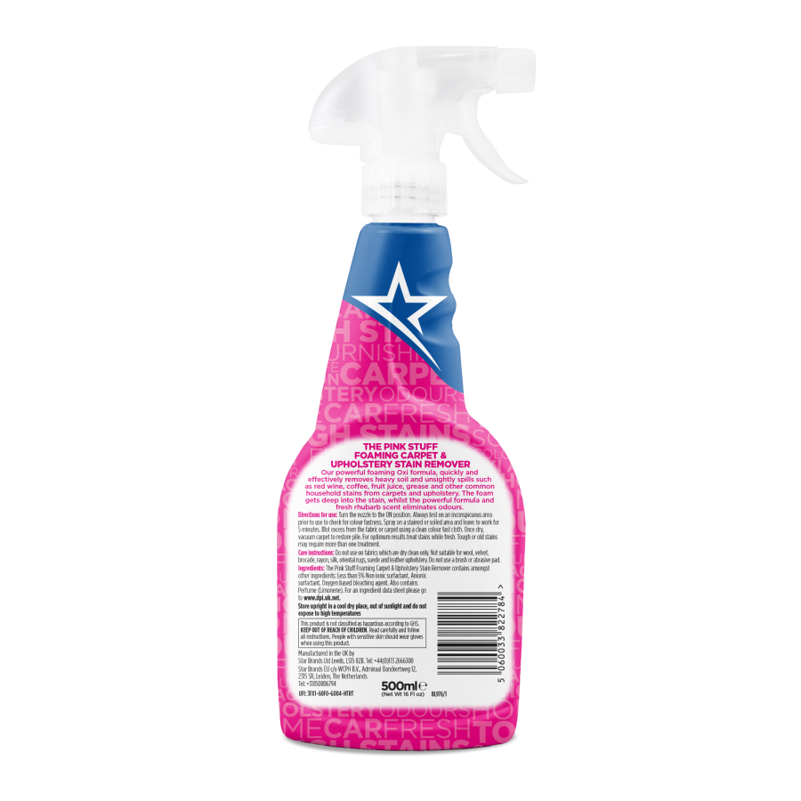THE PINK STUFF Spray Czyszczący do Dywanów Tapicerki 500 ml