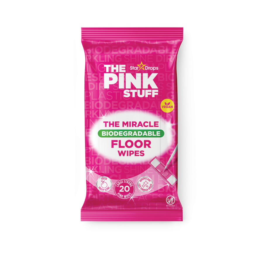 THE PINK STUFF Chusteczki Nawilżane do Mycia Podłóg 20 szt