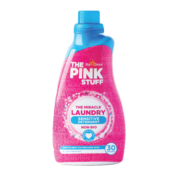 THE PINK STUFF Płyn do Prania Tkanin Sensitive Uniwersalny Non Bio 30 Prań 960 ml