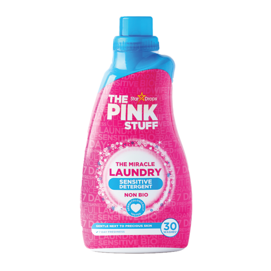 THE PINK STUFF Płyn do Prania Tkanin Sensitive Uniwersalny Non Bio 30 Prań 960 ml