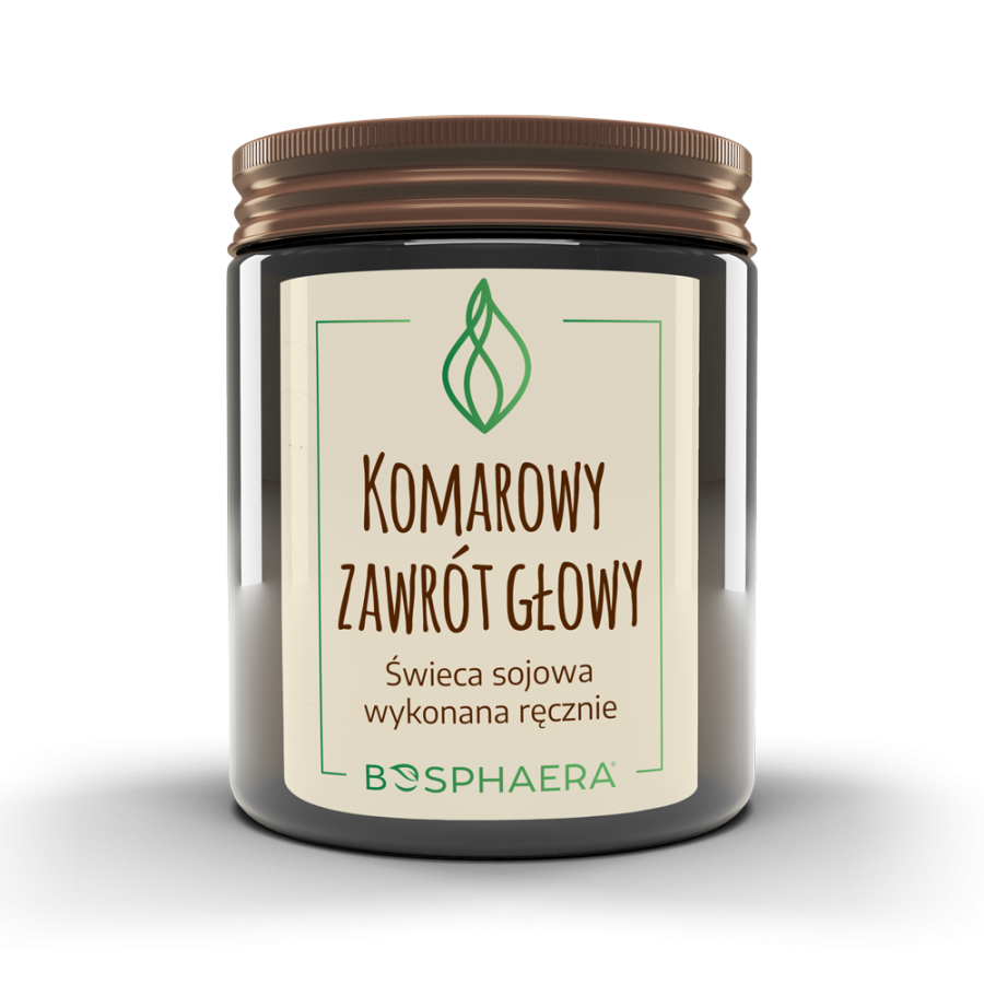 BOSPHAERA Sojowa świeca zapachowa Komarowy Zawrót Głowy 190 g