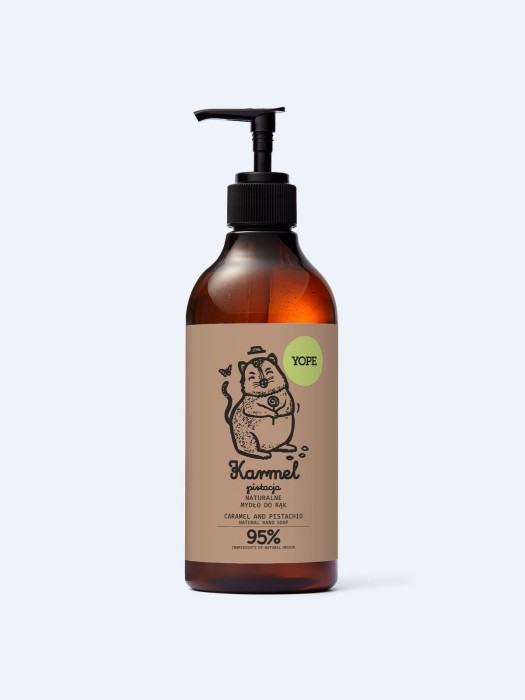 YOPE Naturalne mydło do rąk Pistacja i karmel 500 ml