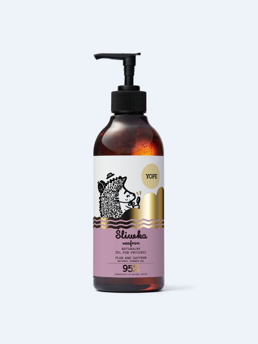 YOPE Naturalny żel pod prysznic Śliwka i szafran 400 ml
