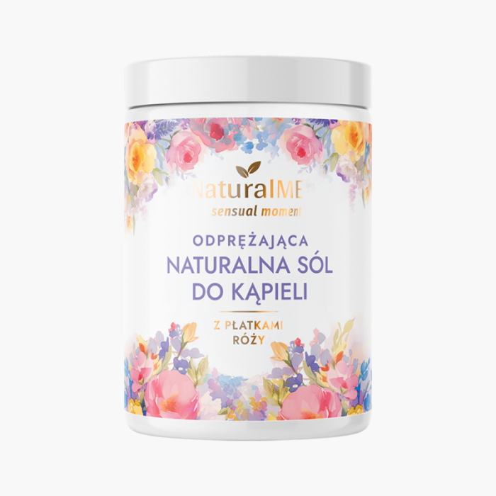 NATURALME Sensual Moment Odprężająca sól do kąpieli z płatkami róży 400 g