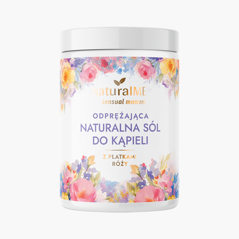 NATURALME Sensual Moment Odprężająca sól do kąpieli z płatkami róży 400 g