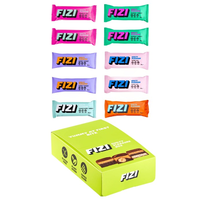 FIZI Mix batonów GUILTY PLEASURE BOX 10 szt 440 g
