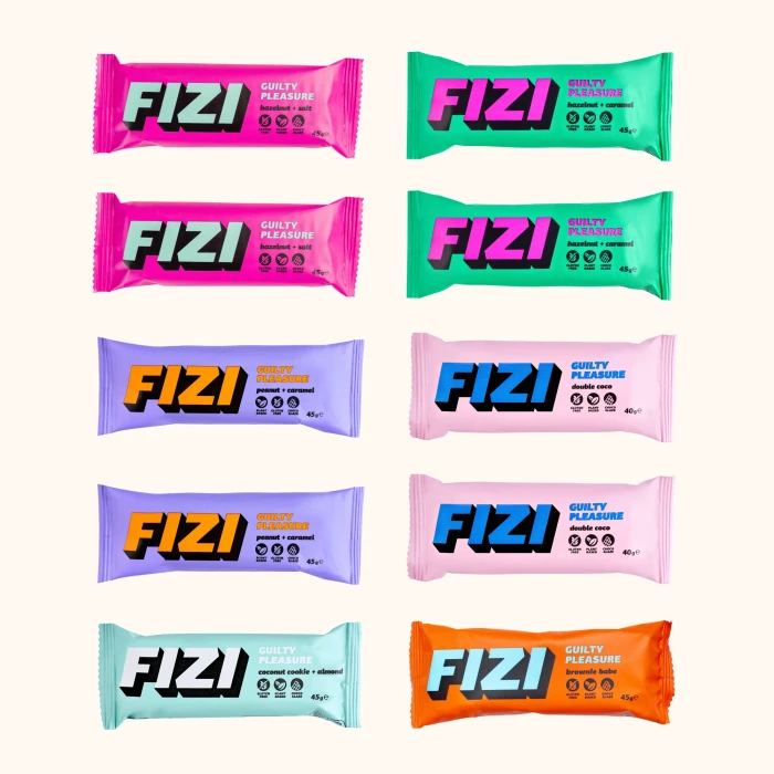 FIZI Mix batonów GUILTY PLEASURE BOX 10 szt 440 g