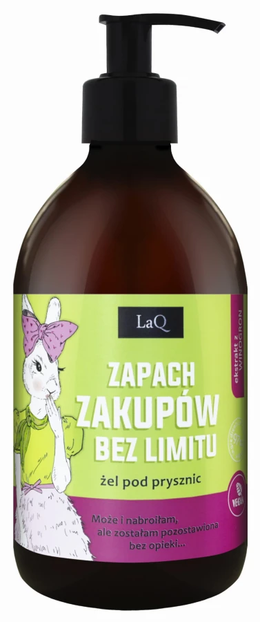LAQ Żel pod prysznic KIWI I WINOGRONA ZAPACH ZAKUPÓW BEZ LIMITU 500 ml