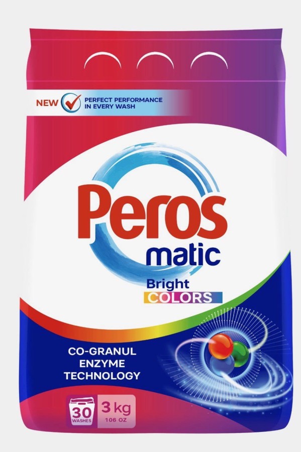 PEROS Proszek do prania kolorowych tkanin 3 kg