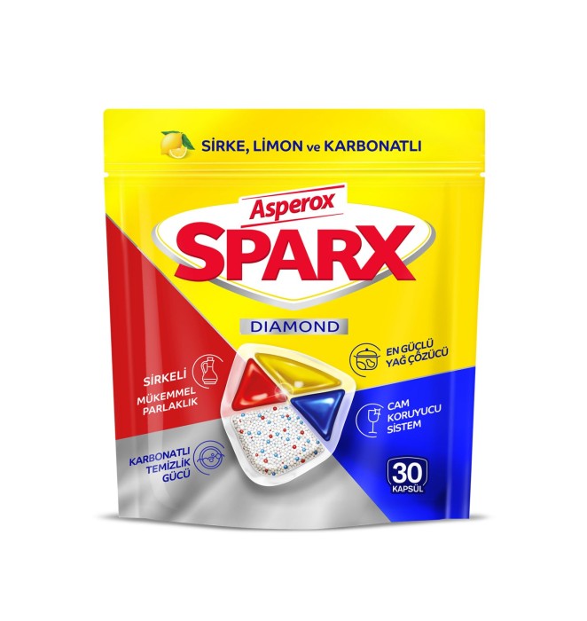 ASPEROX Tabletki do zmywarki Sparx Diamond Lemon 30szt