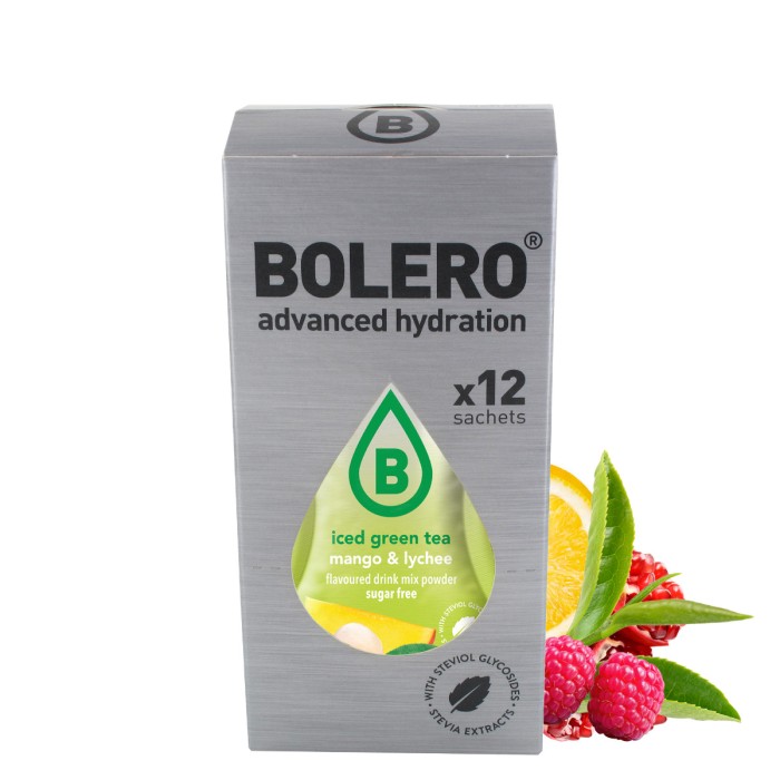 BOLERO Zestaw napojów w proszku mix smaków zielonych herbat mrożonych 3g x 12szt