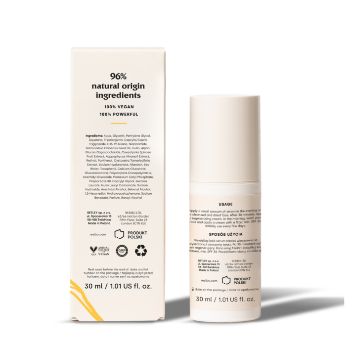 RESIBO INTO RETINAL Odnawiające serum z retinalem 0,05% 30 ml