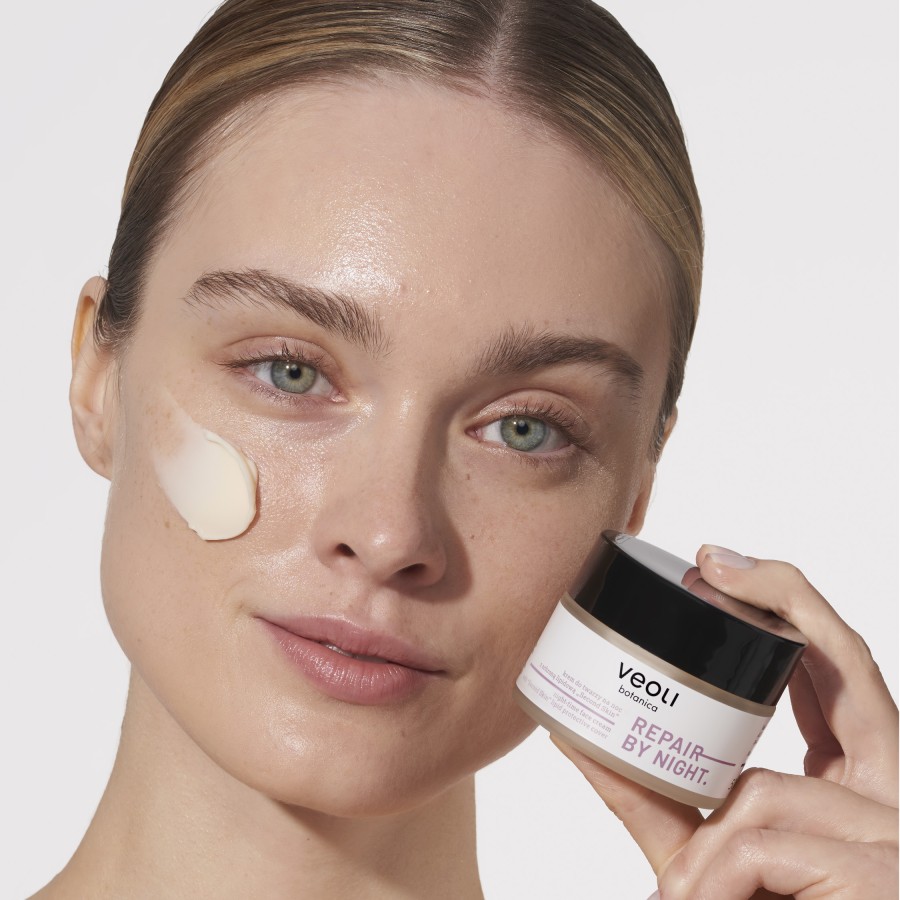 VEOLI BOTANICA REPAIR BY NIGHT Krem do twarzy na noc z ochroną lipidową “Second Skin” 50 ml