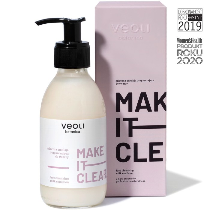 VEOLI BOTANICA MAKE IT CLEAR Mleczna emulsja oczyszczająca do twarzy 200 ml