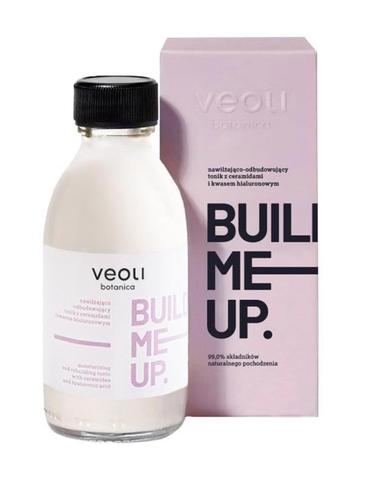 VEOLI BOTANICA BUILD ME UP Nawilżająco-odbudowujący mleczny tonik z ceramidami i kwasem hialuronowym 150 ml