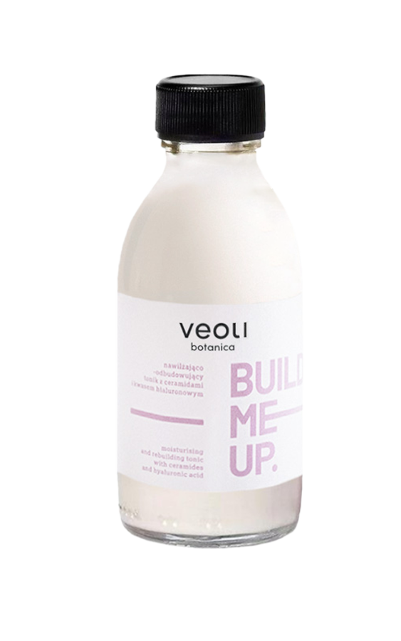 VEOLI BOTANICA BUILD ME UP Nawilżająco-odbudowujący mleczny tonik z ceramidami i kwasem hialuronowym 150 ml