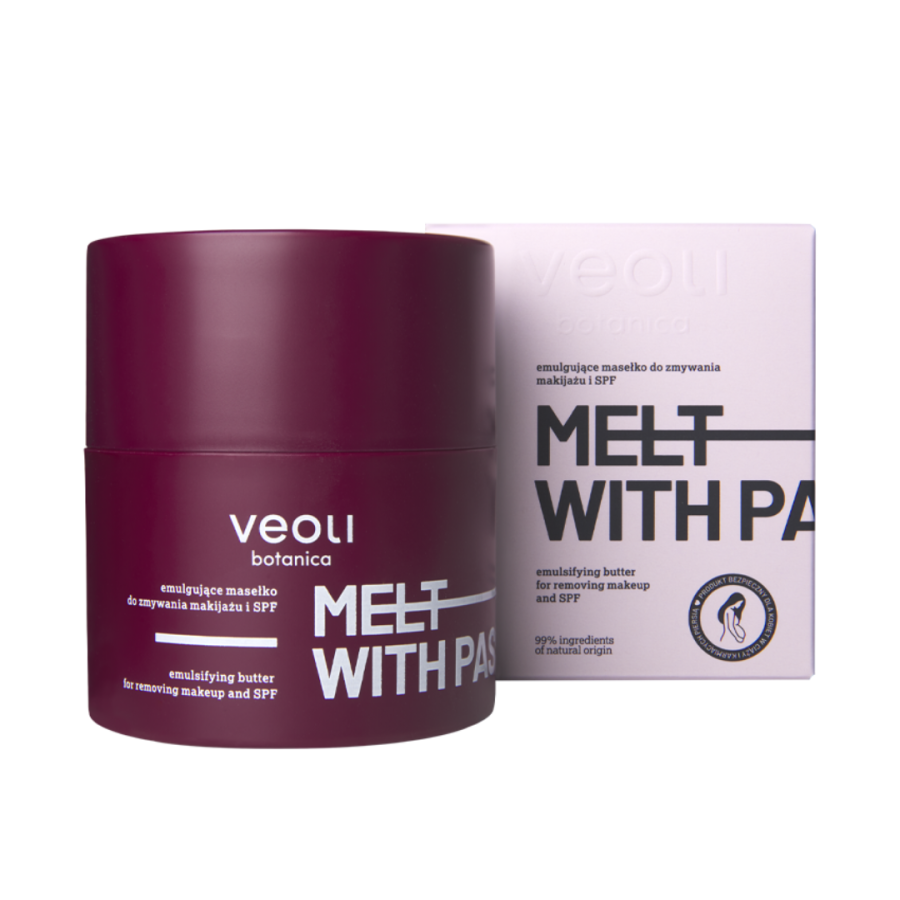 VEOLI BOTANICA MELT WITH PASSION Emulgujące masełko do zmywania makijażu i SPF 40 g