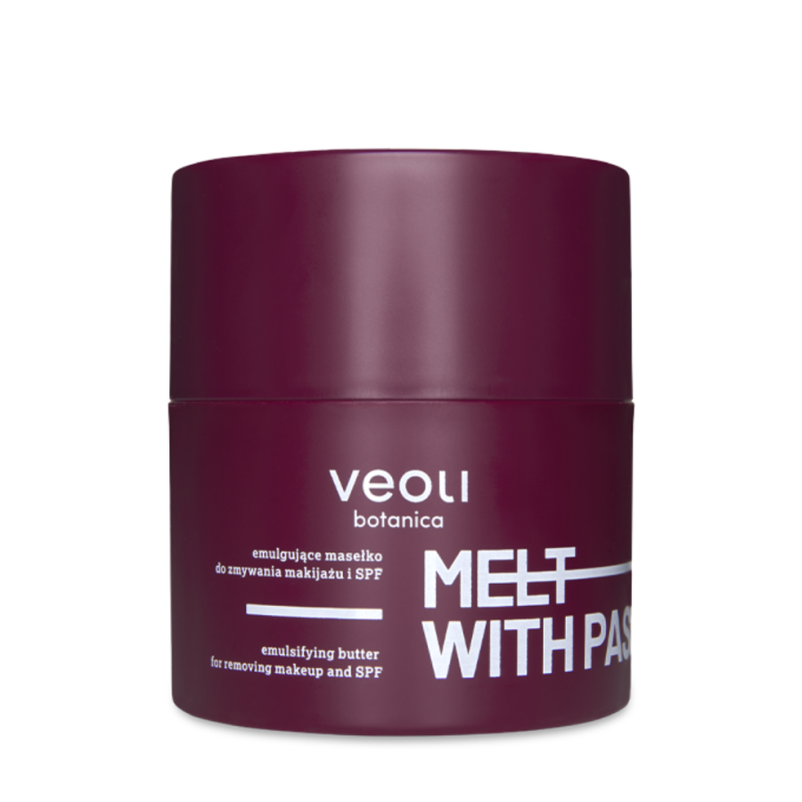 VEOLI BOTANICA MELT WITH PASSION Emulgujące masełko do zmywania makijażu i SPF 40 g