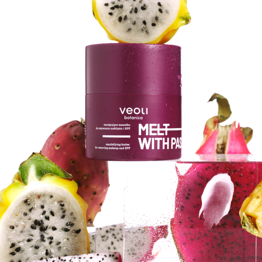 VEOLI BOTANICA MELT WITH PASSION Emulgujące masełko do zmywania makijażu i SPF 40 g
